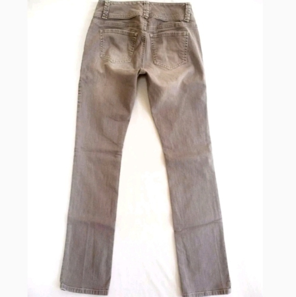 CAbi #332 Lou Lou Slim straight Lt gray jeans EUC